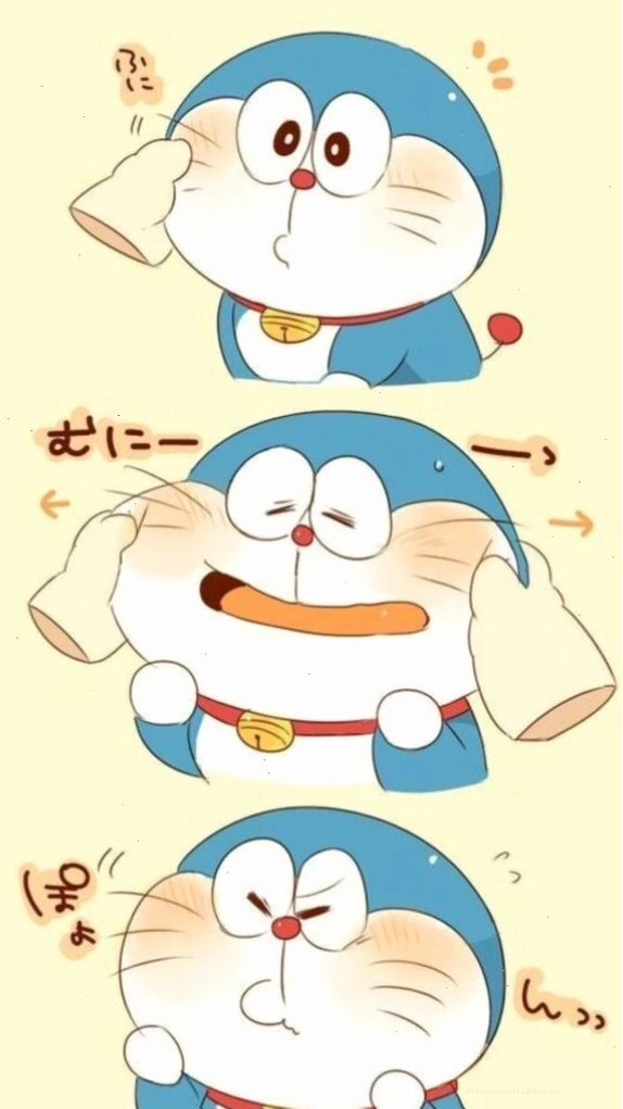 Doraemon đáng yêu với đôi má bánh bao và nụ cười tươi tắn