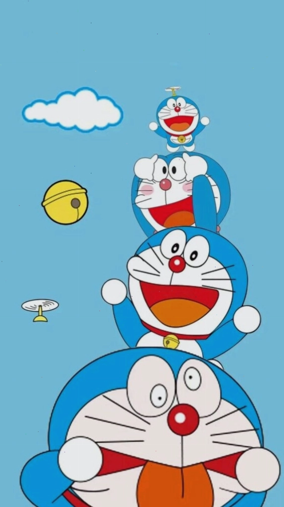 Doraemon và Nobita chibi, thể hiện tình bạn thân thiết