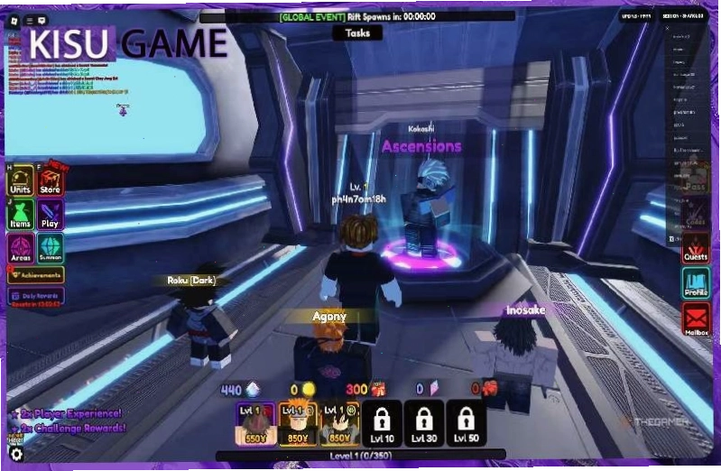 Gameplay của Roblox Anime Vanguards