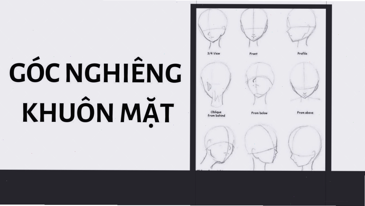 Góc nghiêng khuôn mặt anime