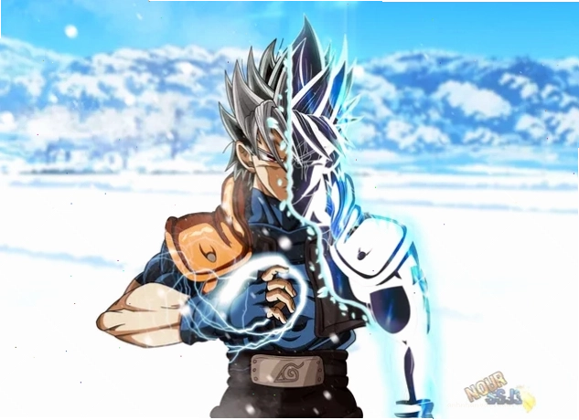 Goku Ultra Instinct kết hợp cùng Kakashi Hatake