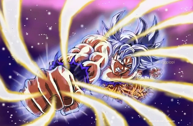 Goku Ultra Instinct trong Dragon Ball Super rực rỡ sắc màu