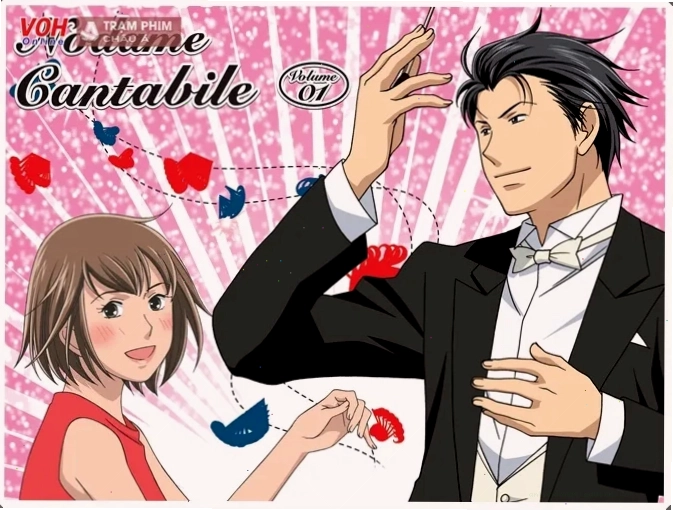 Hai nhân vật chính Nodame và Chiaki trong Nodame Cantabile