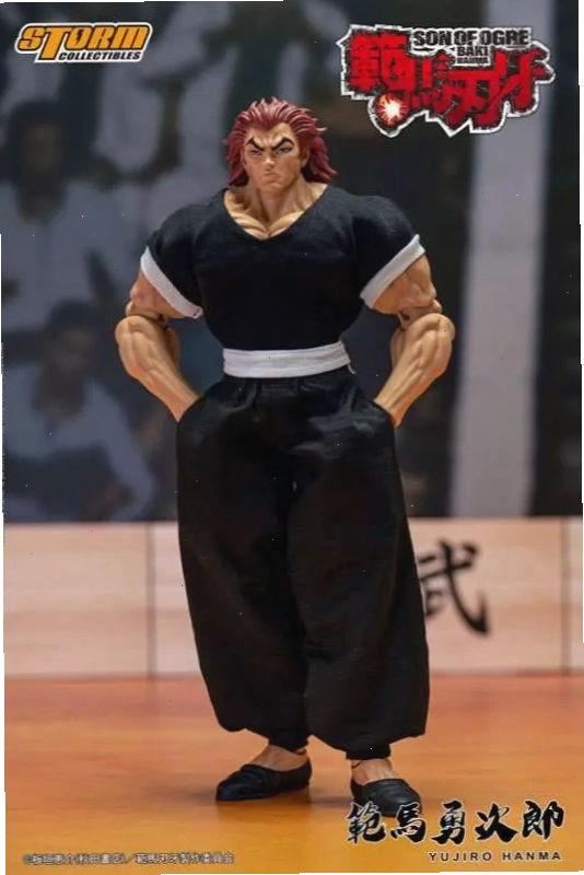 Hanma Yujiro trong tư thế chiến đấu uy dũng