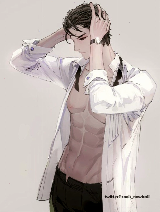 Hình ảnh anime chàng trai 6 múi cực ngầu