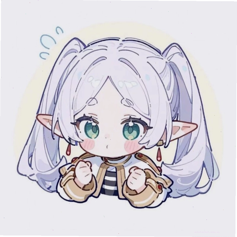 Hình ảnh anime chibi cô gái mặc đồng phục học sinh với nụ cười tươi tắn