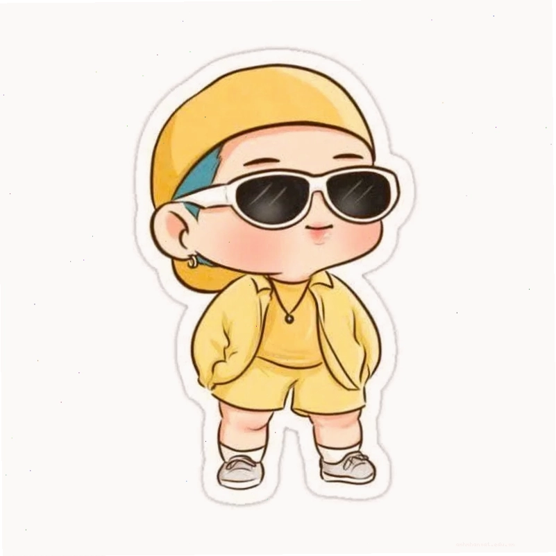 Hình ảnh anime nam chibi kết hợp nét ngầu và đáng yêu