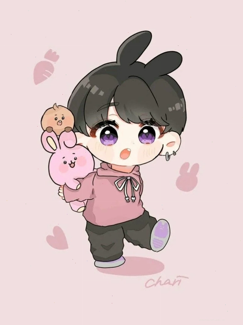 Hình ảnh anime nam chibi với phong cách cute và năng động