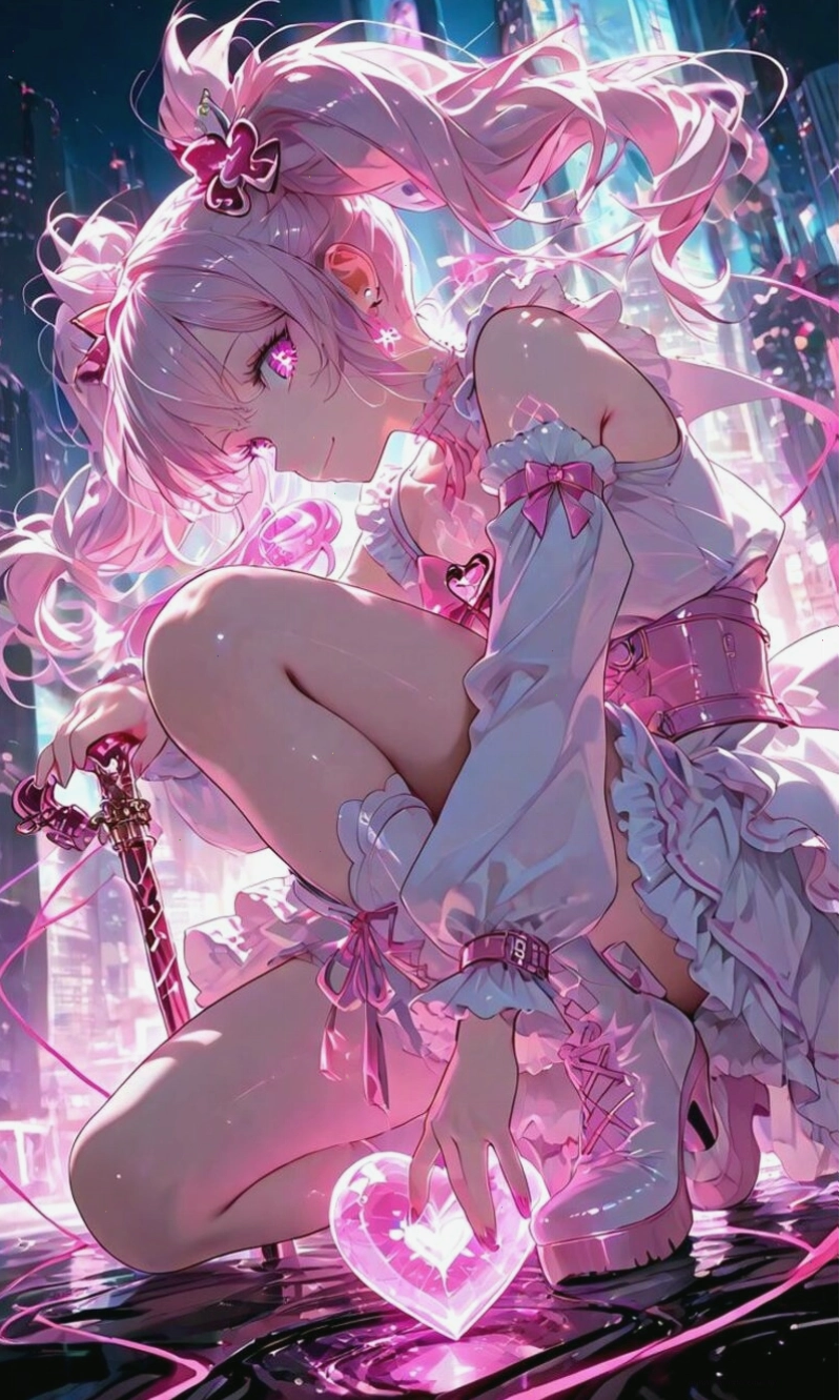 Hình ảnh anime nữ đẹp, xinh gái với trang phục ấn tượng