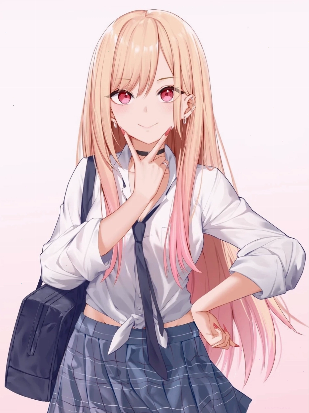 Hình ảnh anime waifu với thiết kế độc đáo và màu sắc rực rỡ