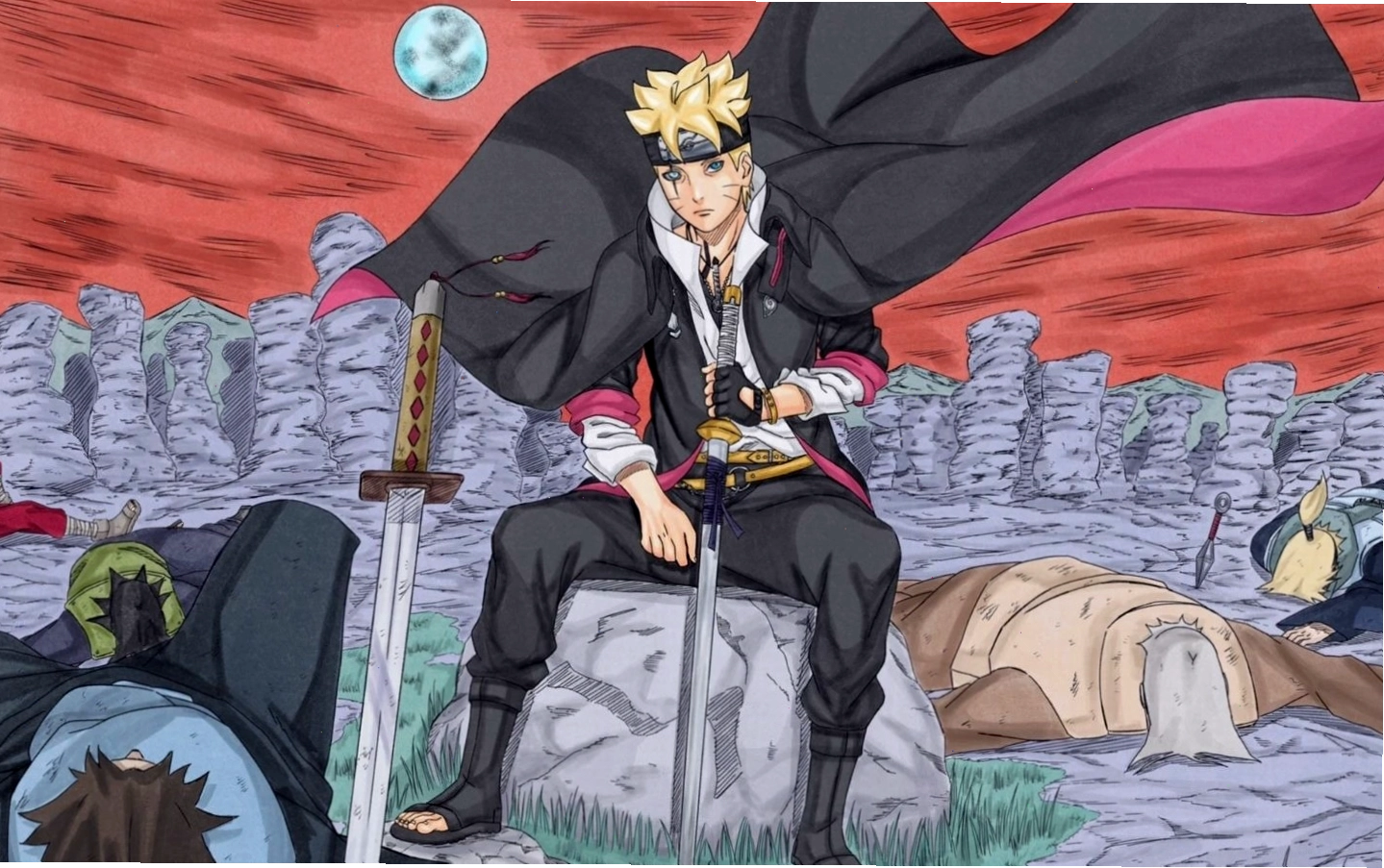 Hình ảnh Boruto lạnh lùng tiêu diệt kẻ săn đuổi, ẩn chứa nỗi cô đơn