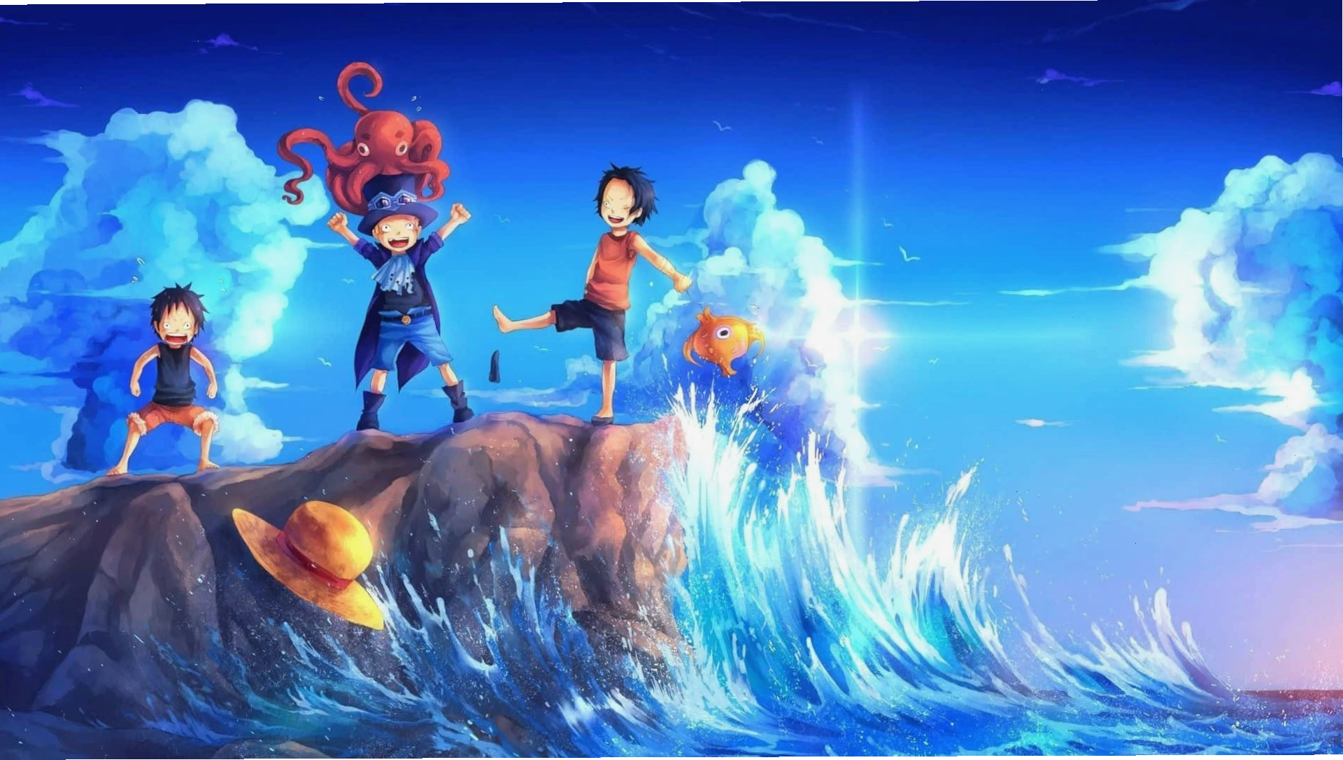 Hình ảnh chibi đáng yêu của Luffy