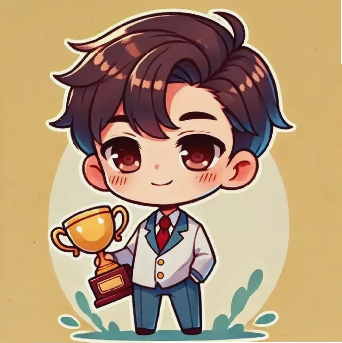 Hình ảnh chibi nam sinh cấp 2 đeo kính đáng yêu