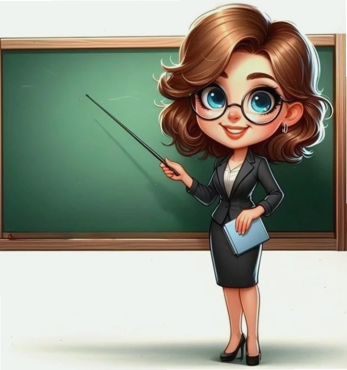 Hình ảnh cô giáo và học sinh chibi tham gia các hoạt động ngoại khóa