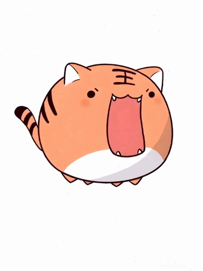 Hình ảnh hổ béo chibi đang ngủ