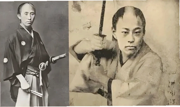 Hình ảnh minh họa về Okita Souji và các thành viên Shinsengumi