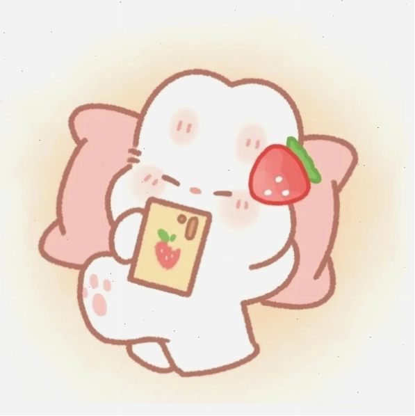 Hình ảnh thỏ con chibi đang vui đùa với củ cà rốt