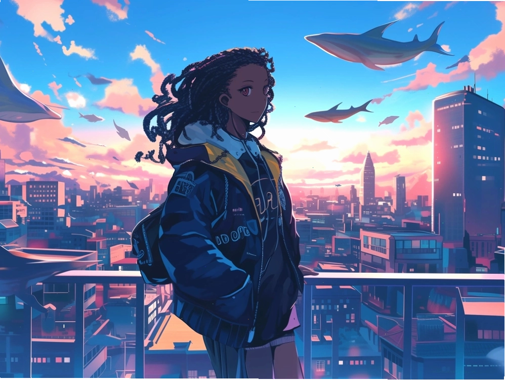 Hình anime nữ lạnh lùng vô cảm