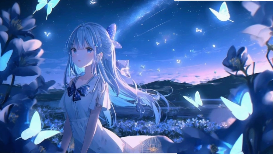 Hình nền anime nữ chiến binh với trang phục hiện đại