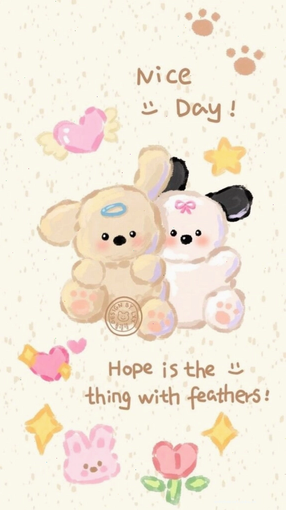 Hình nền cute có chữ, thích hợp cho điện thoại