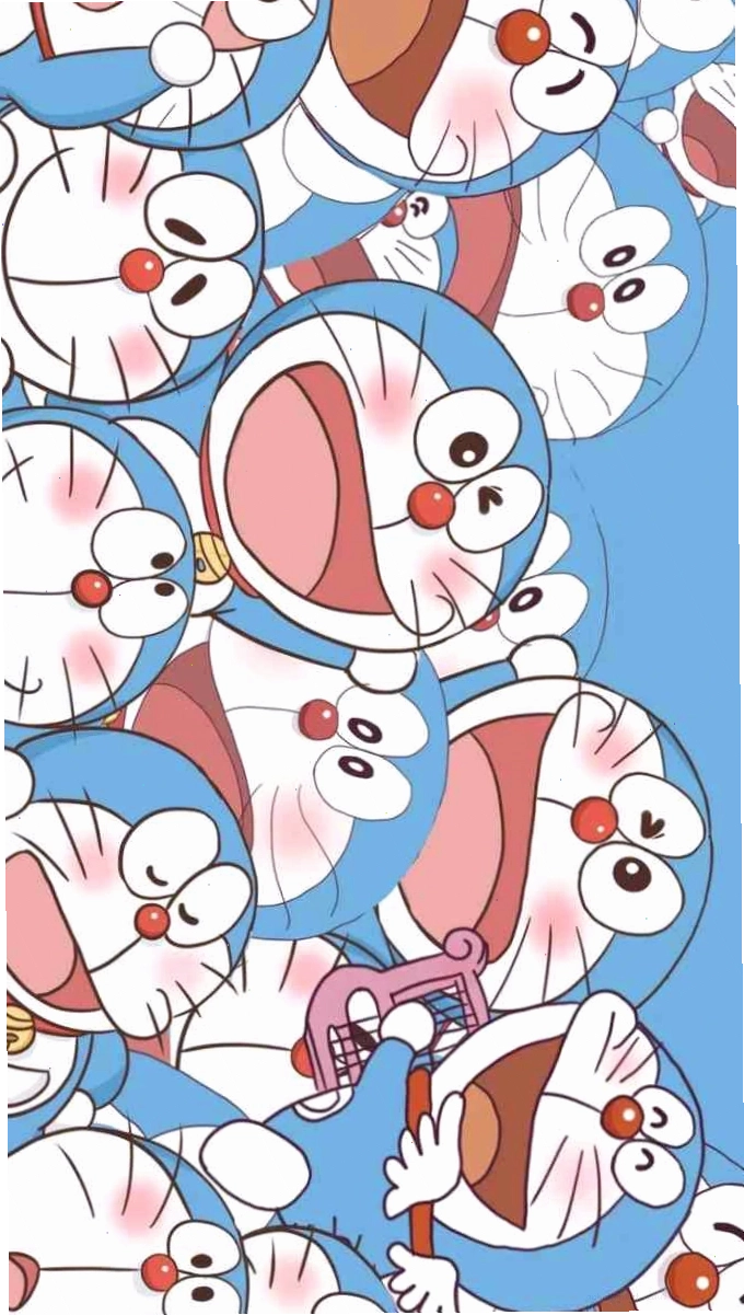 Hình nền Doremon cute phô mai que dễ thương