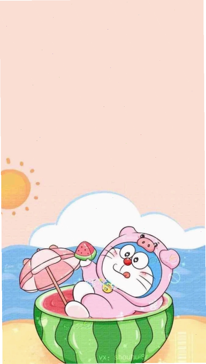 Hình nền Doremon cute phô mai que đẹp