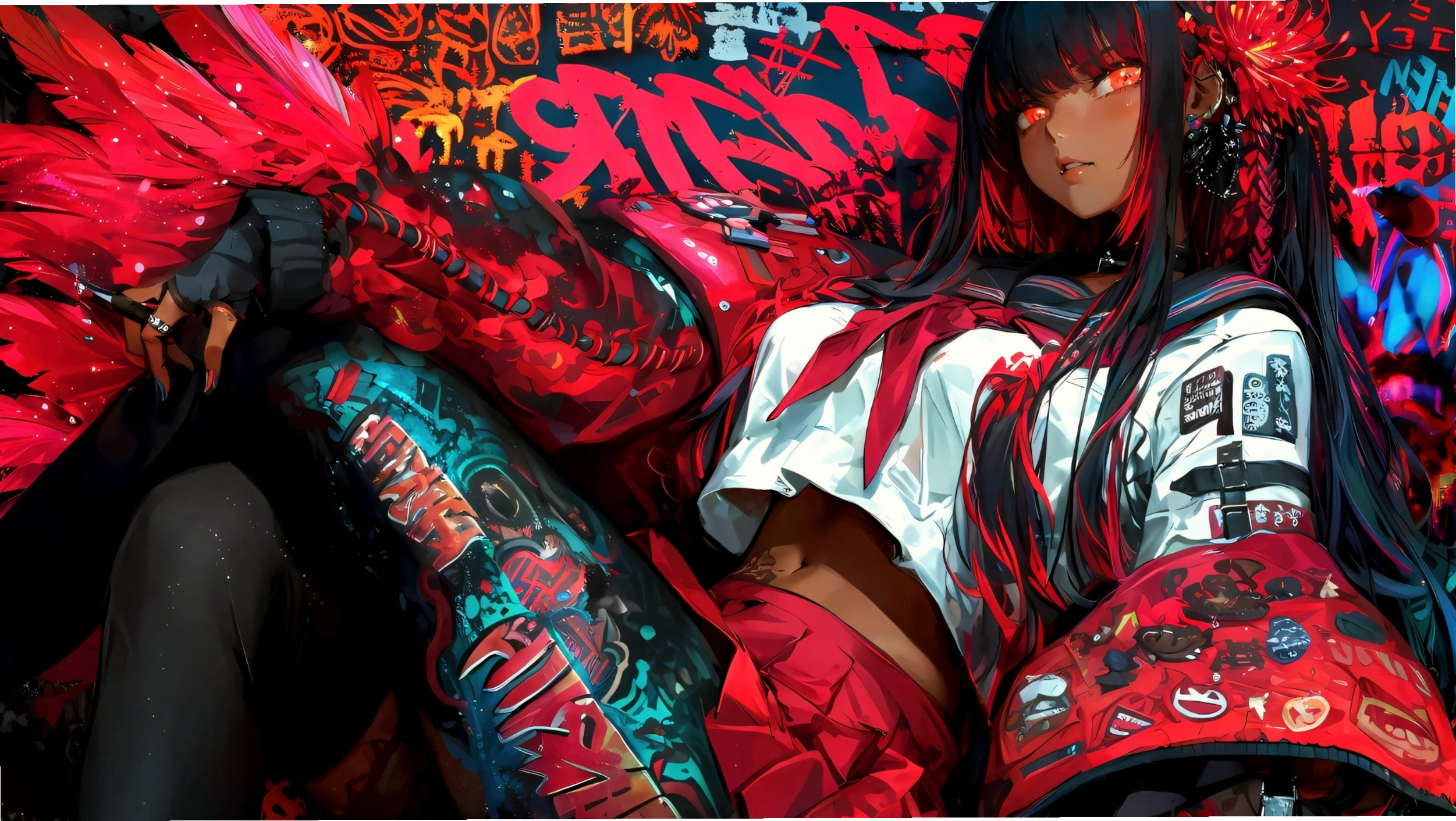 Hình nền máy tính 4K Anime nam tính và ngầu