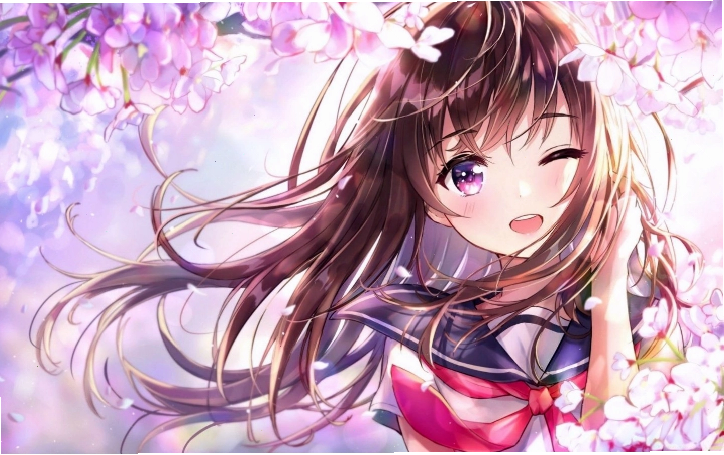 Hình nền nhân vật anime nữ cực đáng yêu