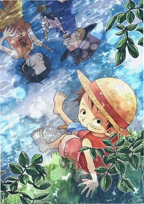 Hình nền One Piece 4K với Luffy Gear 6 ở trung tâm