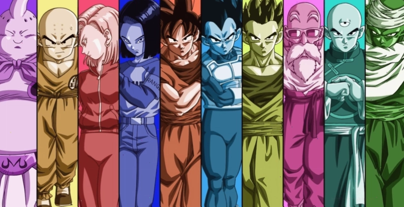 Hình nền Songoku 2K với nhiều màu sắc sặc sỡ