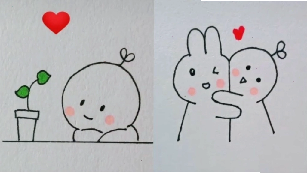 Hình vẽ anime với tông màu pastel nhẹ nhàng