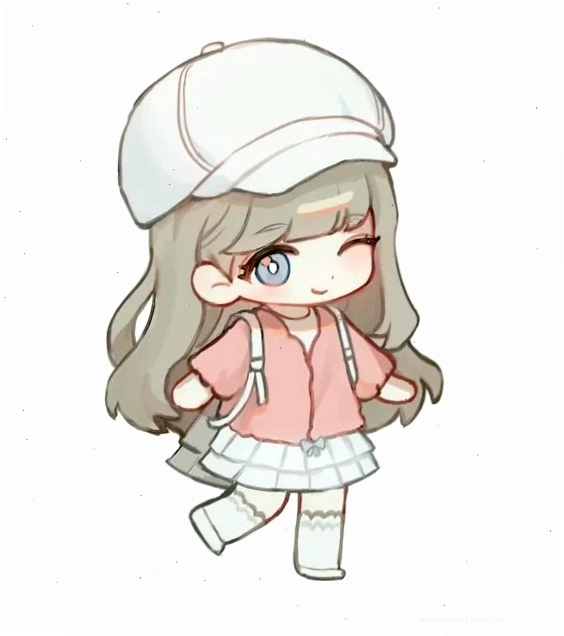 Hình vẽ chibi nữ đáng yêu