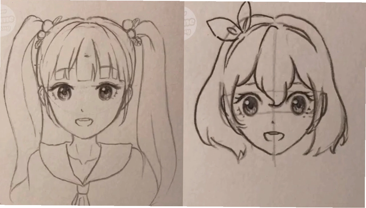 Hướng dẫn cách vẽ anime nữ đơn giản dễ thương