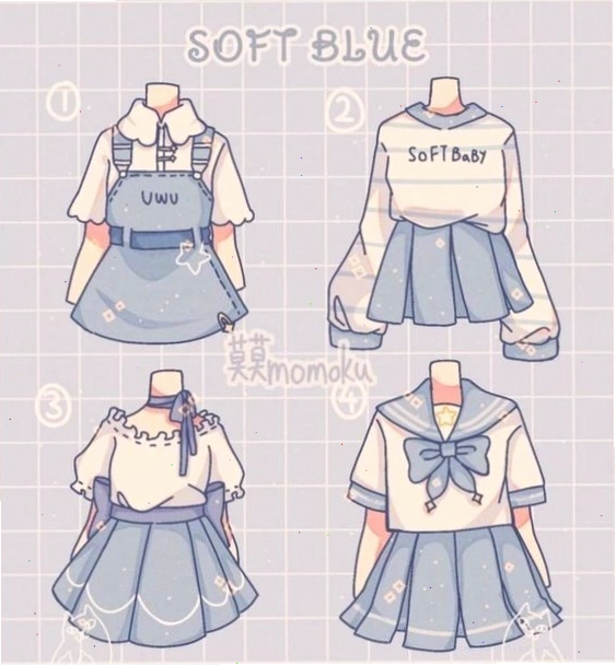 Hướng dẫn cách vẽ quần áo anime nữ chi tiết
