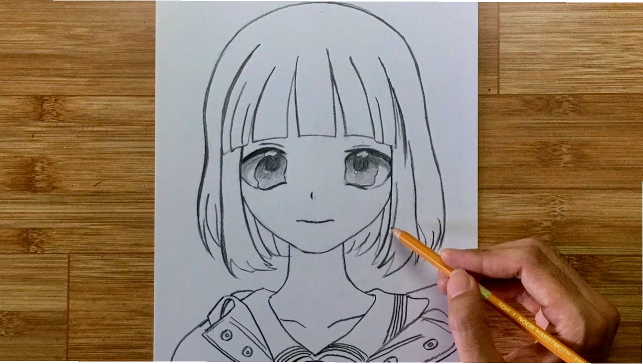 Hướng dẫn chi tiết cách vẽ gái anime