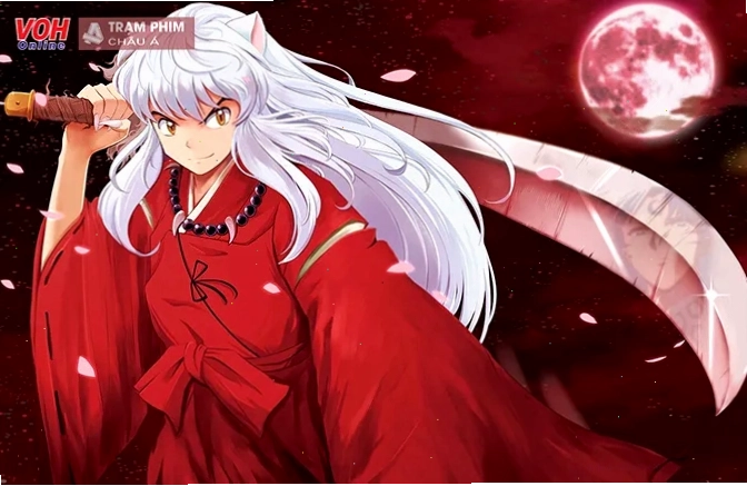 Inuyasha và Kagome trong bộ phim anime InuYasha - Khuyển Dạ Xoa