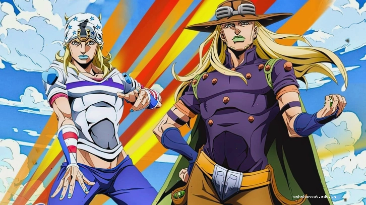 Johnny Joestar và Gyro Zeppeli trong Steel Ball Run