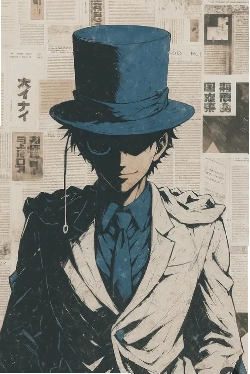 Kaito Kid và Shinichi trong một khung hình