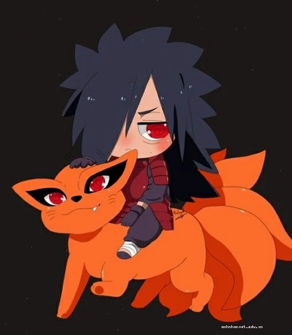 Madara chibi phiên bản cute với biểu cảm ngộ nghĩnh