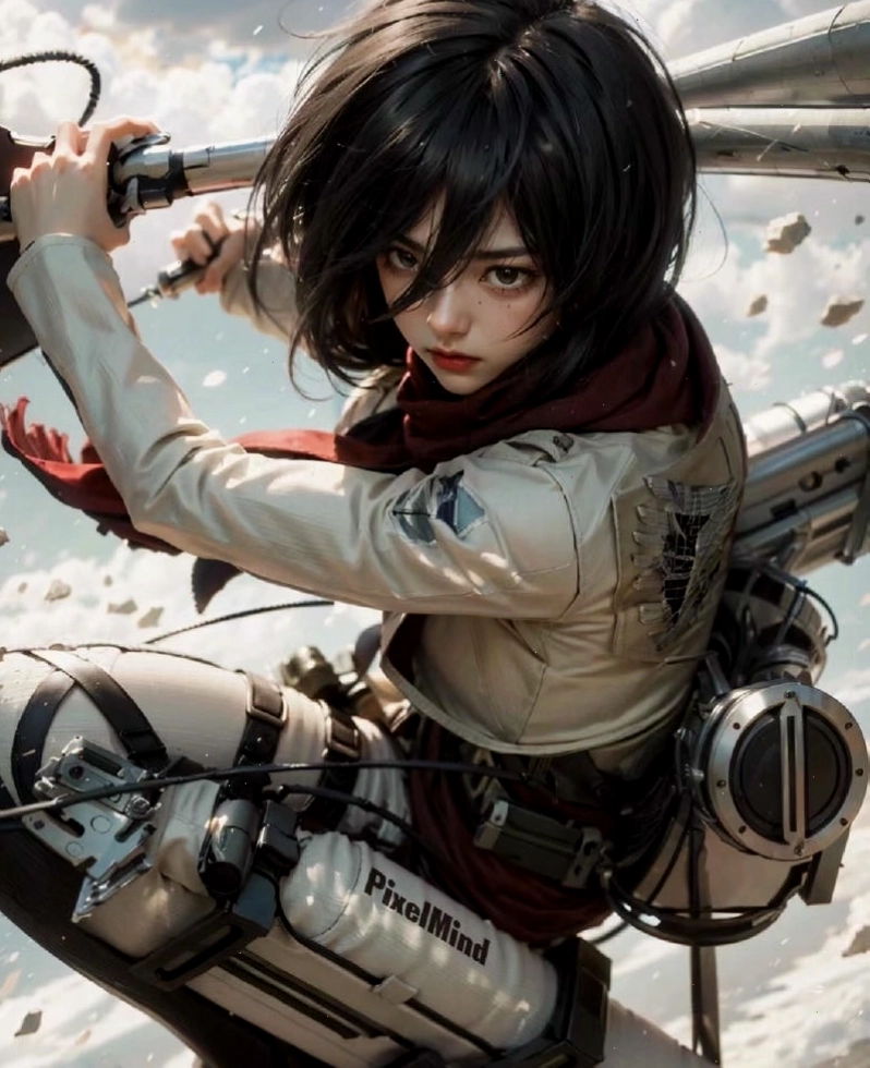 Mikasa Ackerman Chibi wallpaper HD