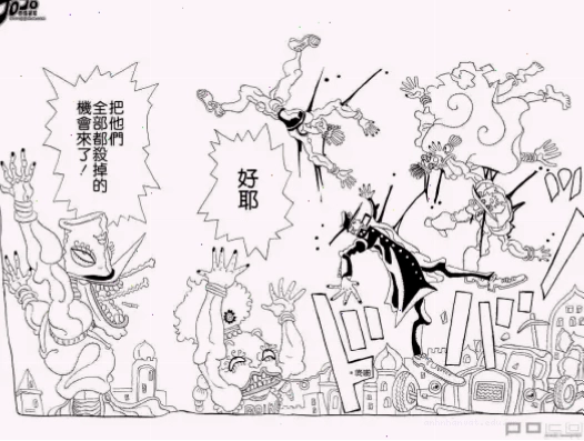 Minh họa các nhân vật trong JoJo's Bizarre Adventure