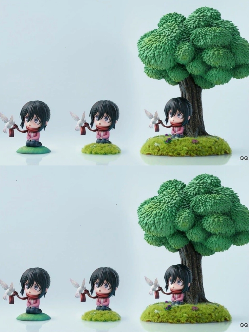 Mô hình Mikasa Ackerman Chibi dễ thương