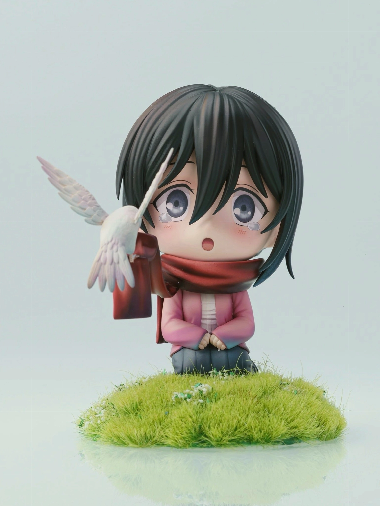 Mô hình Mikasa Ackerman Chibi với phụ kiện