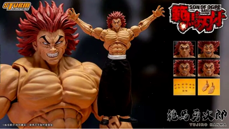 Mô hình Yujiro Hanma cận cảnh