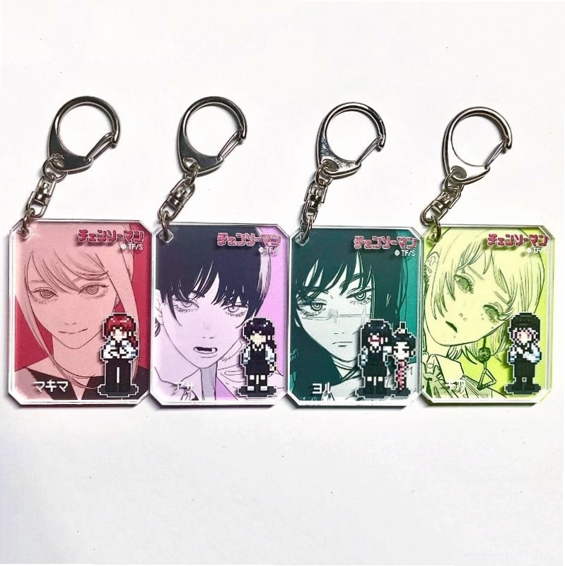 Móc khóa anime Chainsaw Man Makima Mitaka Asa