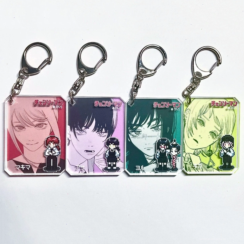 Móc khóa anime Chainsaw Man Makima Mitaka Asa
