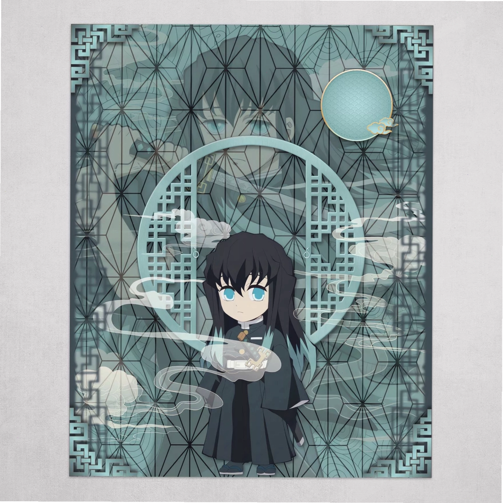 Muichiro Tokito chibi đang vui đùa