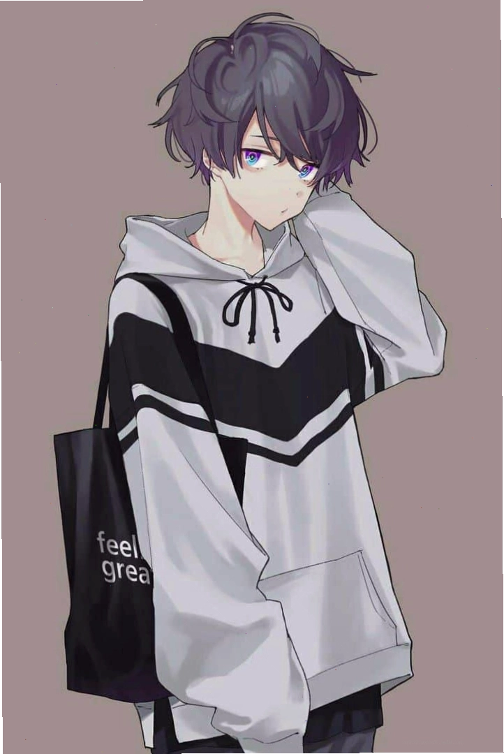 Nam anime với nét buồn dễ thương
