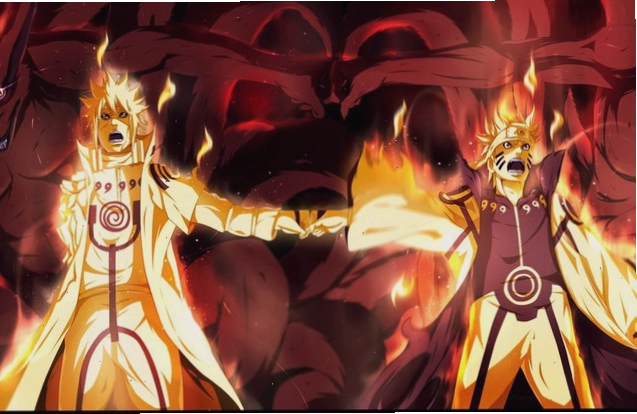 Naruto bắt đầu thể hiện sức mạnh của Cửu Vĩ