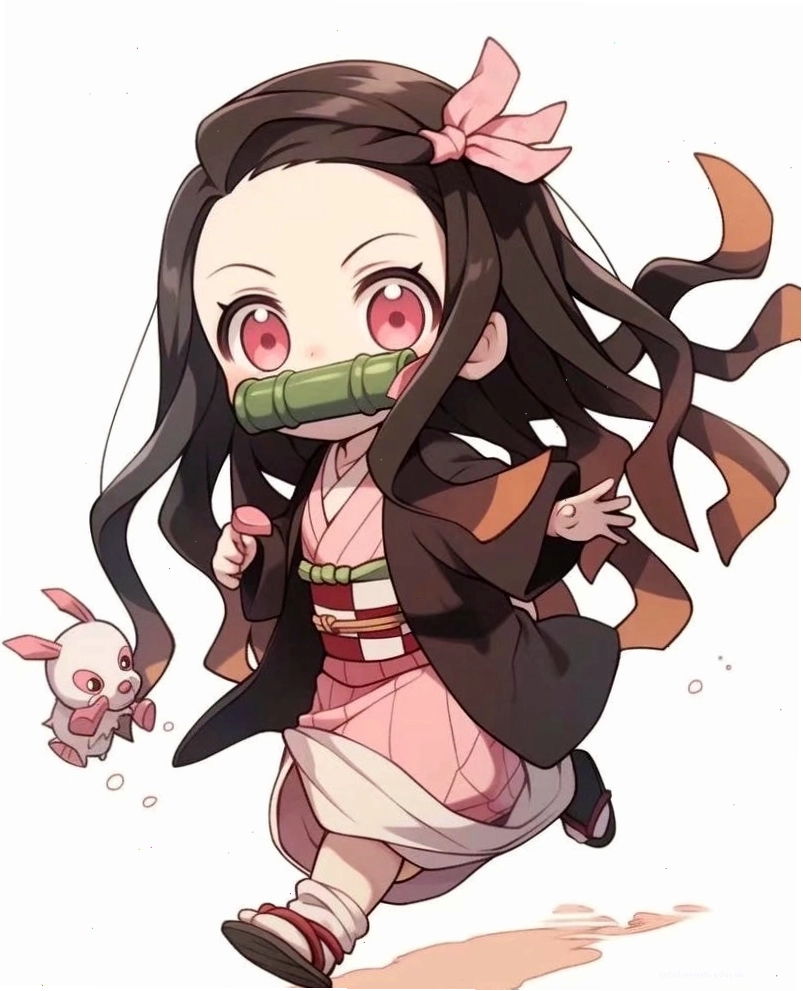 Nezuko Chibi Hóa Quỷ siêu cute